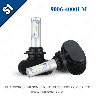 Lmusonu S1 9006 LED farol automotivo alto e baixo farol 35W 4000lm lâmpadas de farol LED para carro